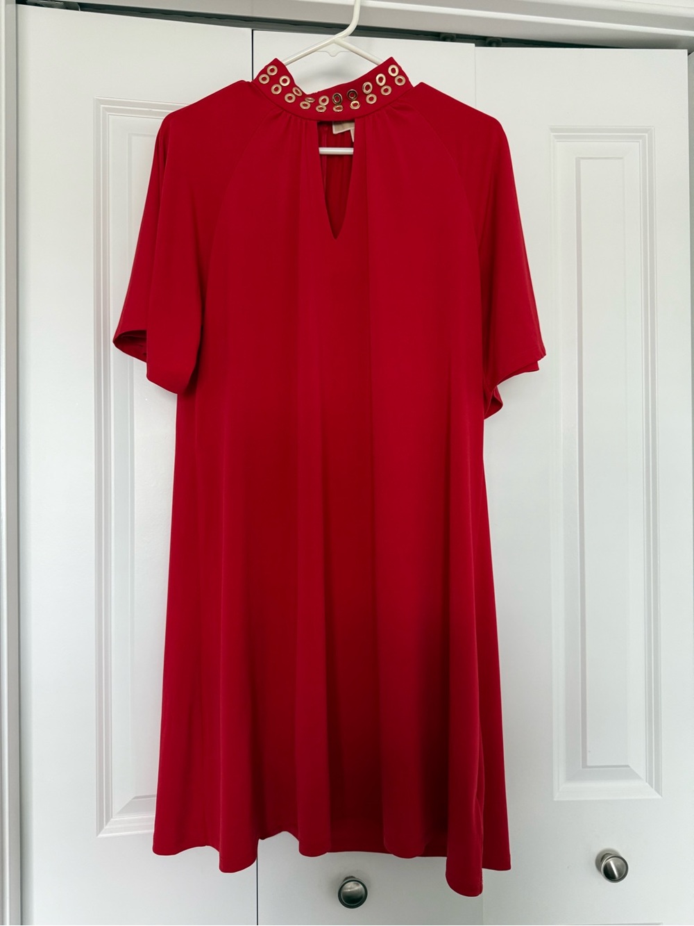 Good condition Michael Kors Red Swing Dress | M